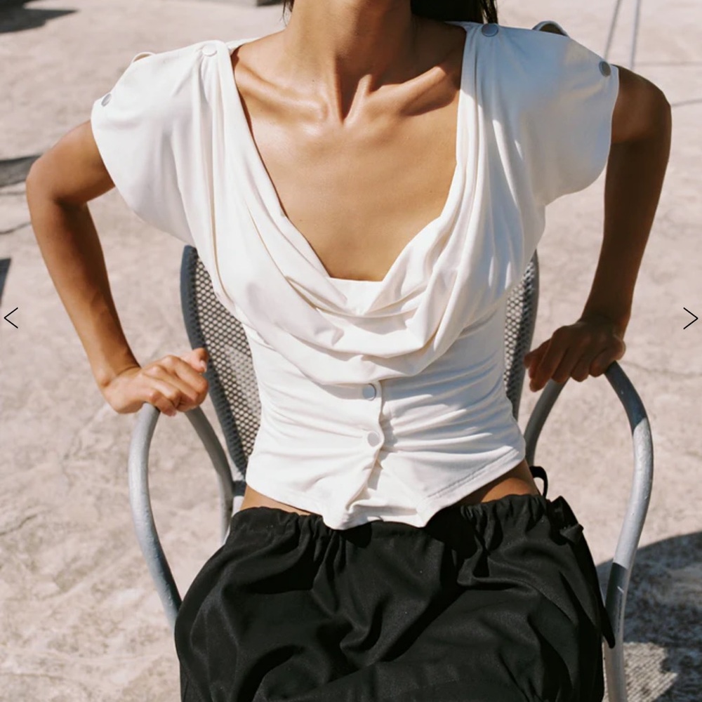 With Jean Cream Sienna Top - Picture 2 of 4